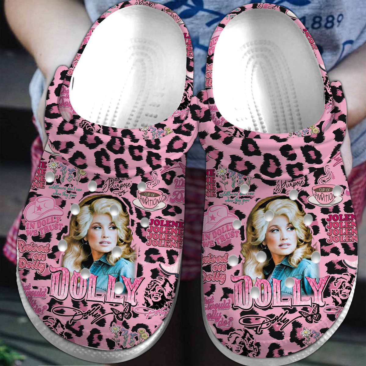 Premium Dolly Parton Music Crocs Crocband Clogs Shoes Comfortable For Men Women and Kids