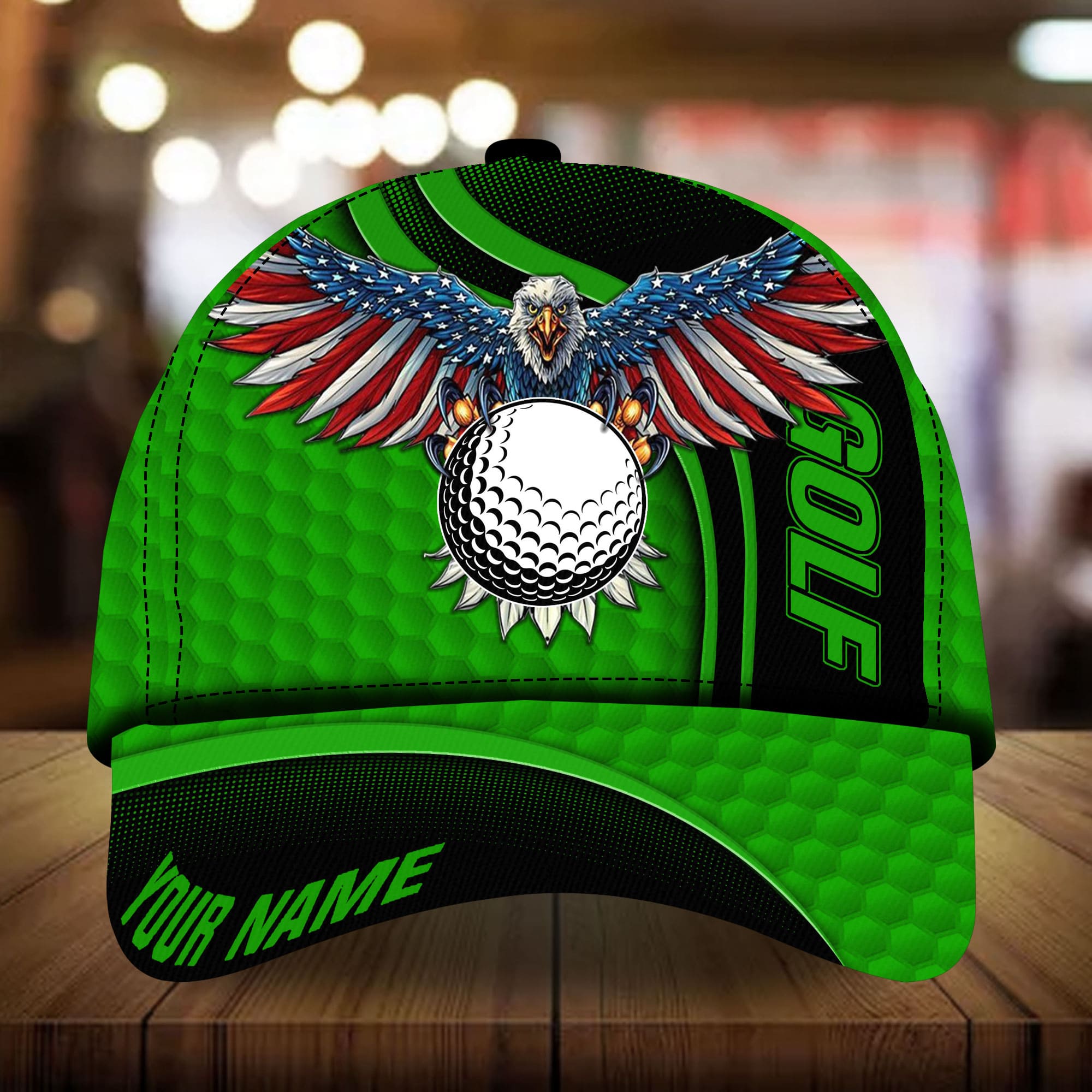 Premium Eagle And Golf 3D Hats Multicolor Personalized Trucker Hats Custom Hats Gifts For Men & Women