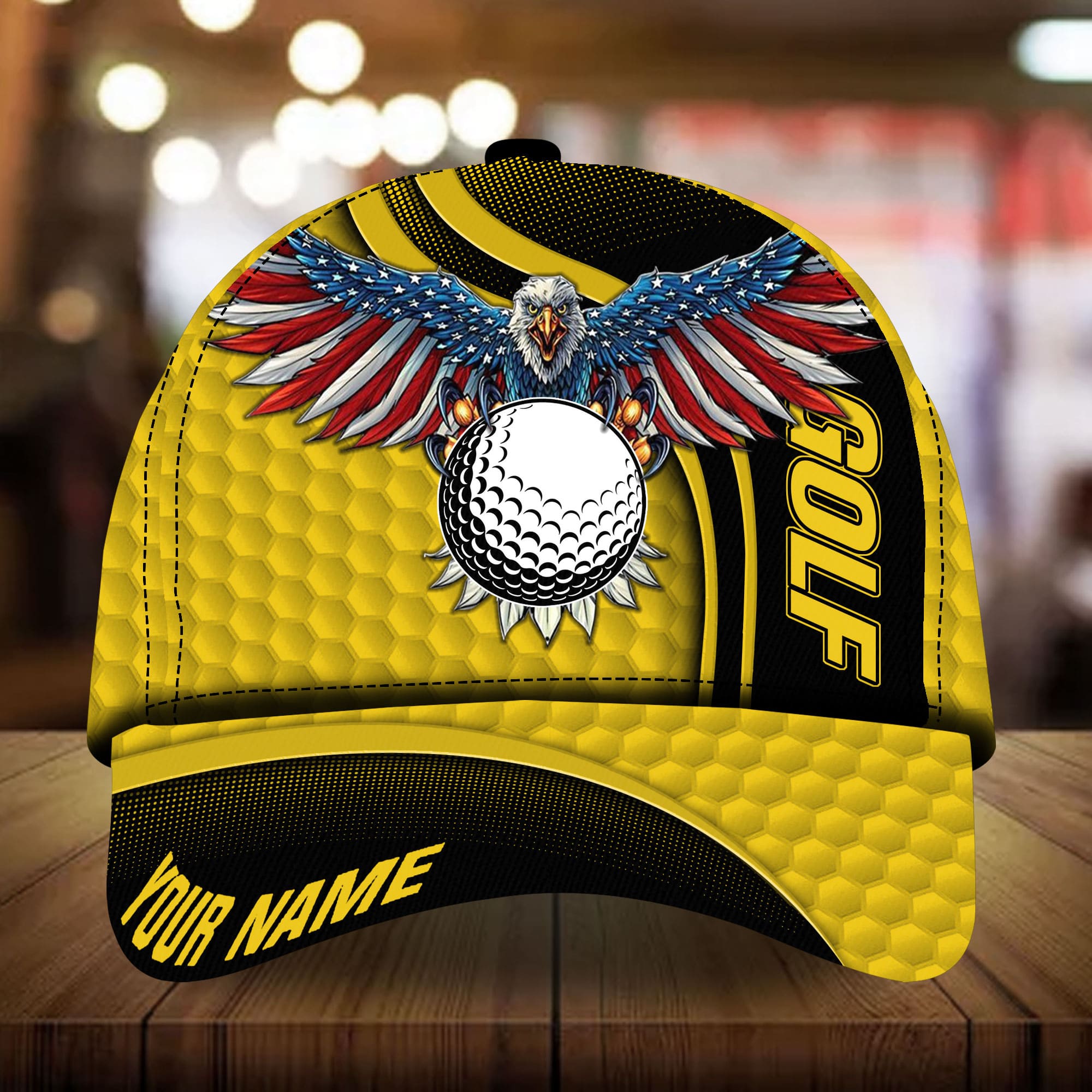 Premium Eagle And Golf 3D Hats Multicolor Personalized Trucker Hats Custom Hats Gifts For Men & Women