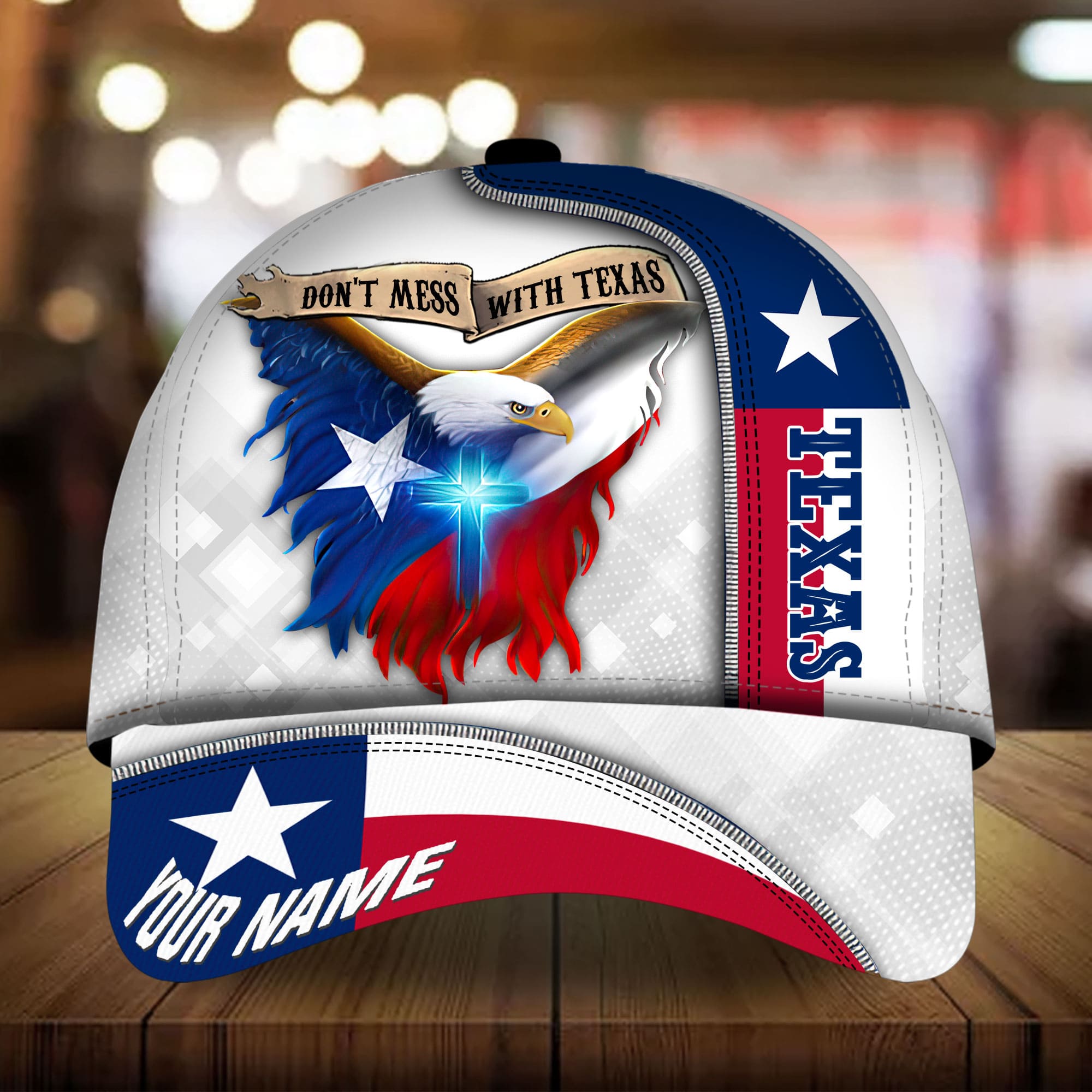 Premium Eagle Dont Mess With Texas 3D Hat Personalized Trucker Hats Custom Hats Gifts For Men & Women