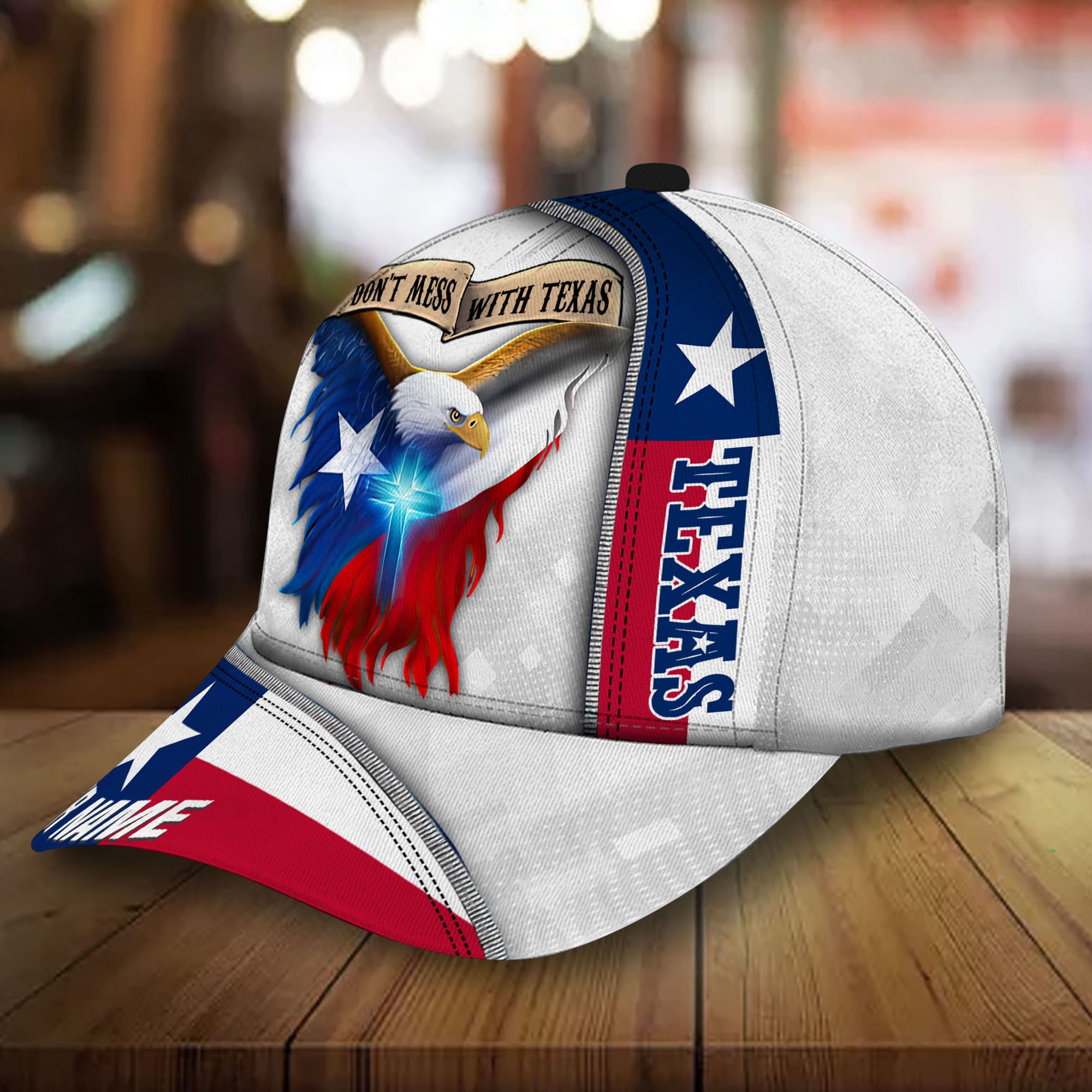 Premium Eagle Dont Mess With Texas 3D Hat Personalized Trucker Hats Custom Hats Gifts For Men & Women