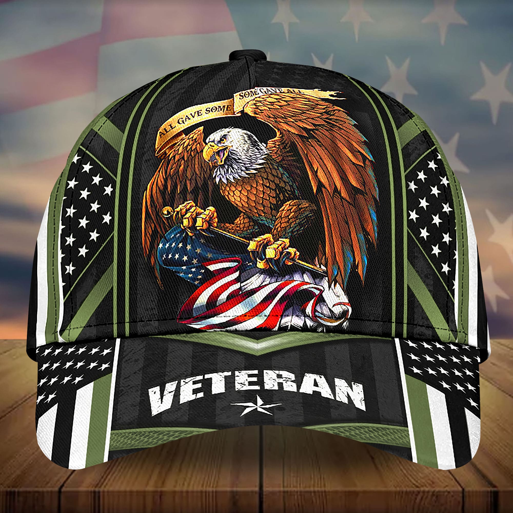 Premium Eagle US Veteran 3D Hats Multicolored Personalized Trucker Hats Custom Hats Gifts For Men & Women