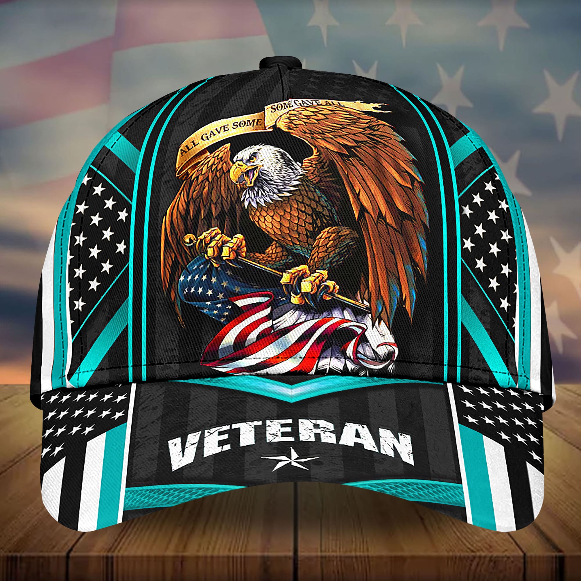 Premium Eagle US Veteran 3D Hats Multicolored Personalized Trucker Hats Custom Hats Gifts For Men & Women