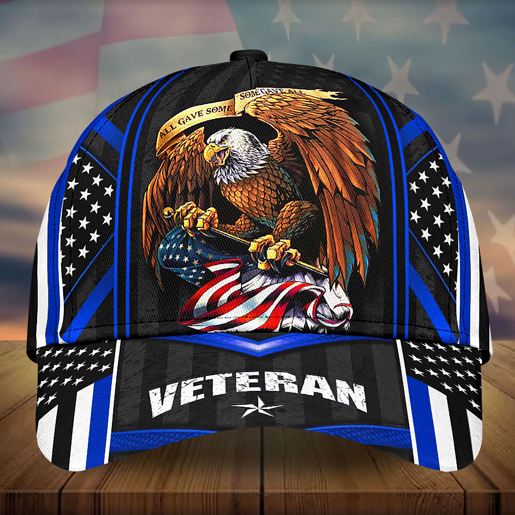 Premium Eagle US Veteran 3D Hats Multicolored Personalized Trucker Hats Custom Hats Gifts For Men & Women