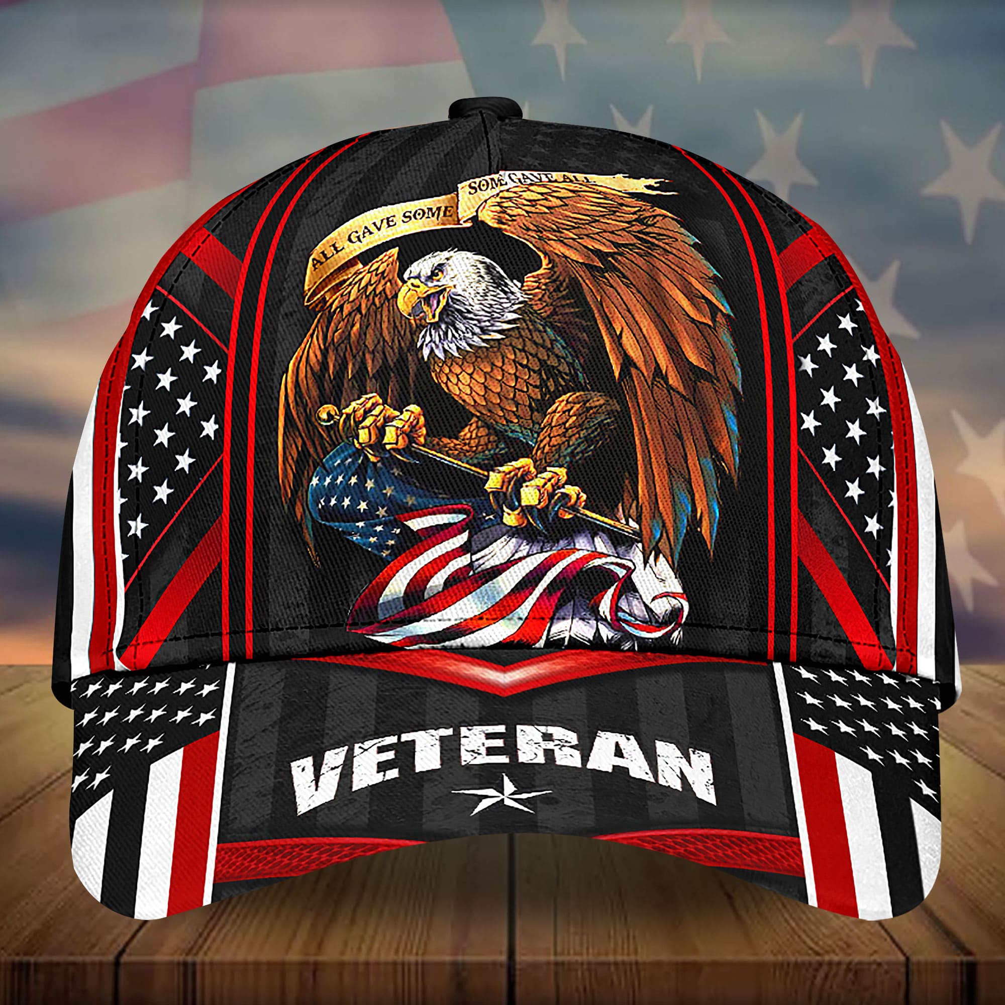 Premium Eagle US Veteran 3D Hats Multicolored Personalized Trucker Hats Custom Hats Gifts For Men & Women
