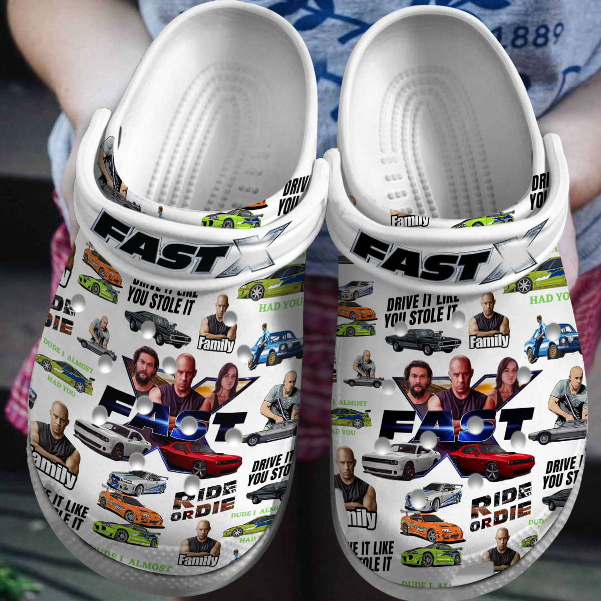 Premium Fast And Furious Movie Crocs Crocband Clogs Shoes Comfortable For Men Women and Kids