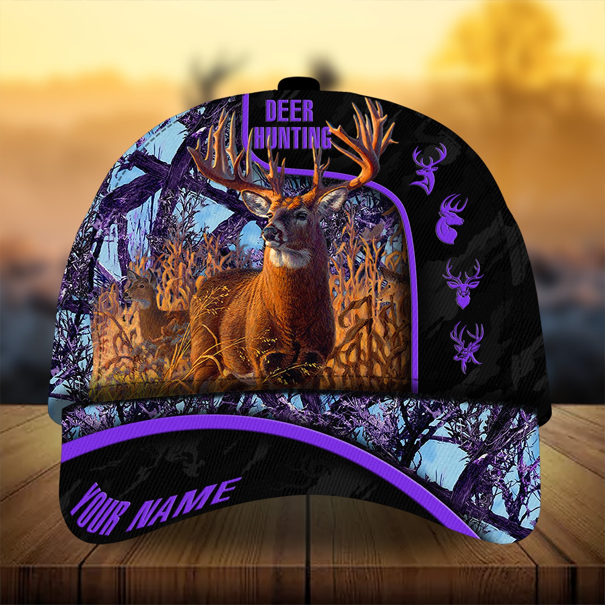 Premium Florapunk Deer Hunting Hats 3D Printed Multicolored Personalized Trucker Hats Custom Hats Gifts For Men & Women