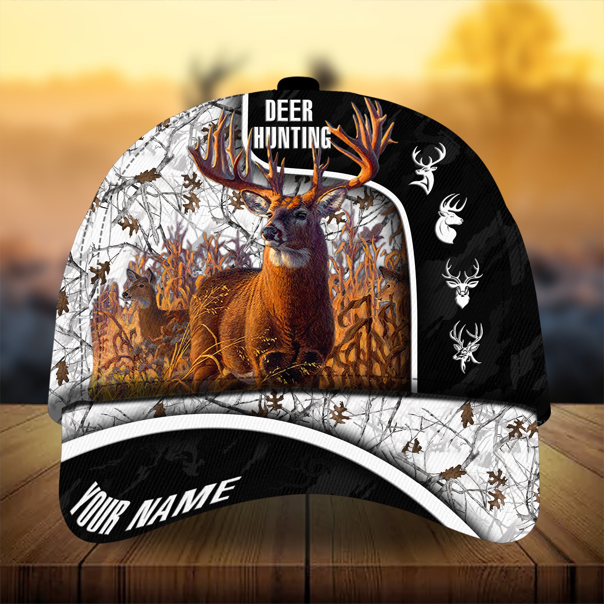 Premium Florapunk Deer Hunting Hats 3D Printed Multicolored Personalized Trucker Hats Custom Hats Gifts For Men & Women