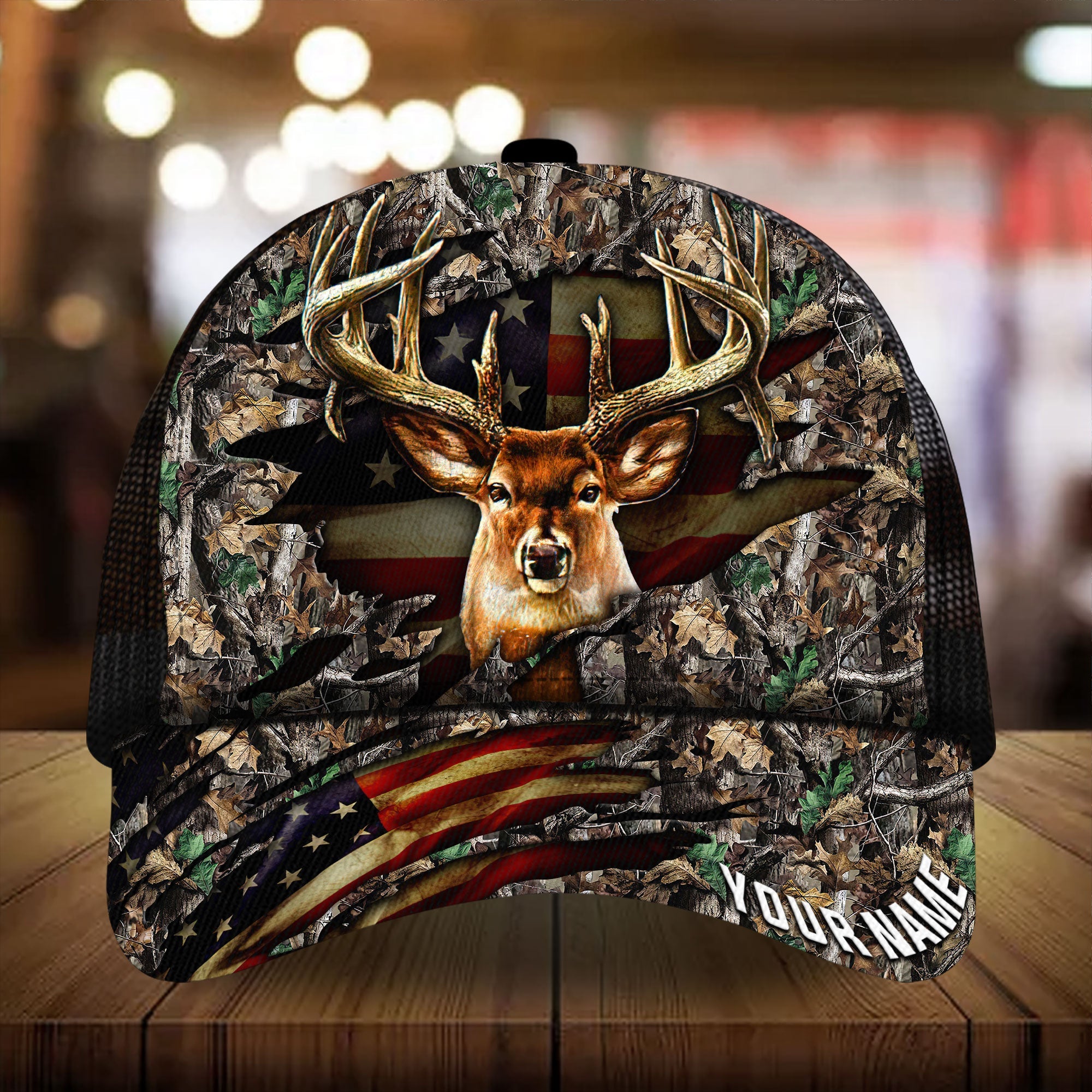 Premium Florapunk S21 Deer Hunting Trucker Hats 3D Printed Multicolored Personalized Trucker Hats Custom Hats Gifts For Men & Women