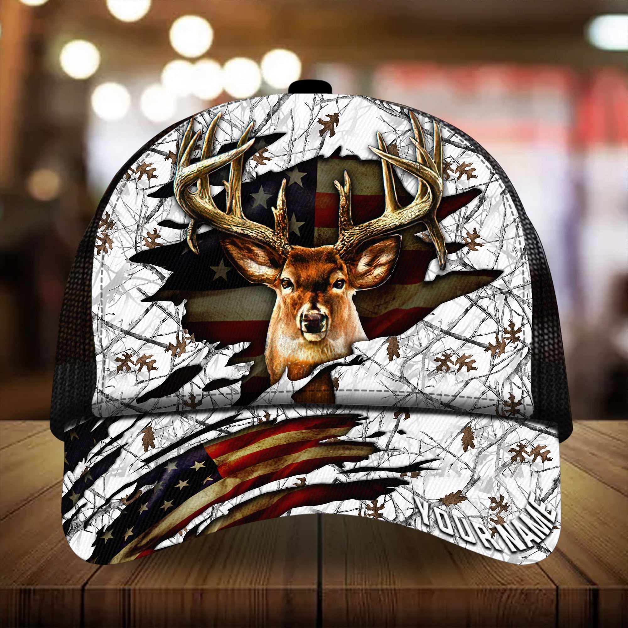 Premium Florapunk S21 Deer Hunting Trucker Hats 3D Printed Multicolored Personalized Trucker Hats Custom Hats Gifts For Men & Women