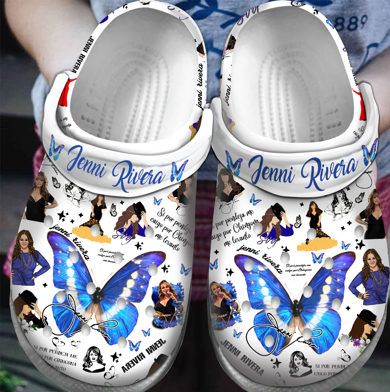 Premium Jenni Rivera Music Crocs Crocband Clogs Shoes For Men Women and Kids