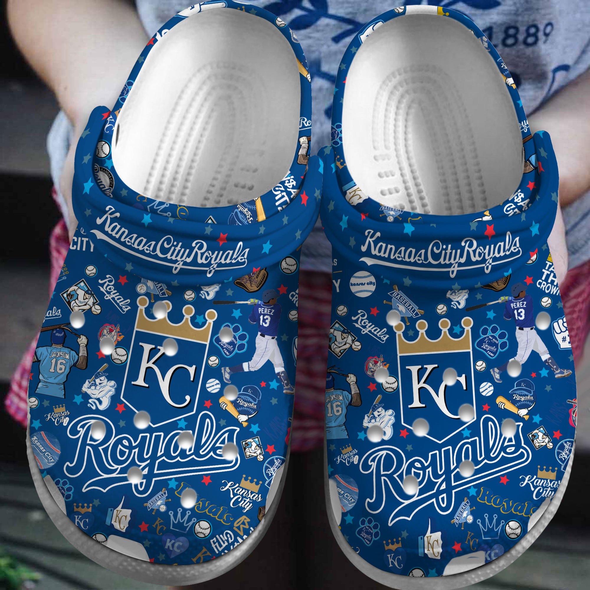 Premium Kansas City Royals MLB Sport Crocs Crocband Clogs Shoes For Men Women and Kids