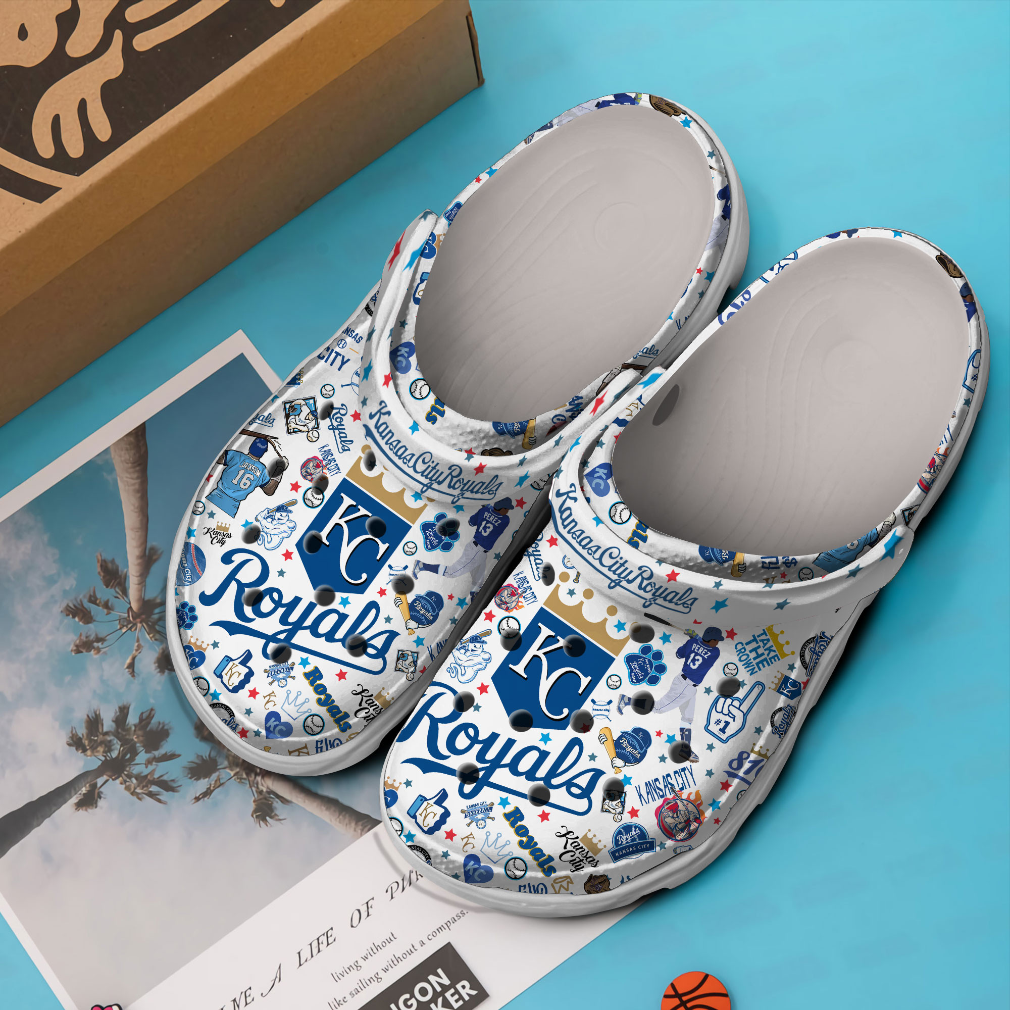 Premium Kansas City Royals MLB Sport Crocs Crocband Clogs Shoes For Men Women and Kids - Image 2