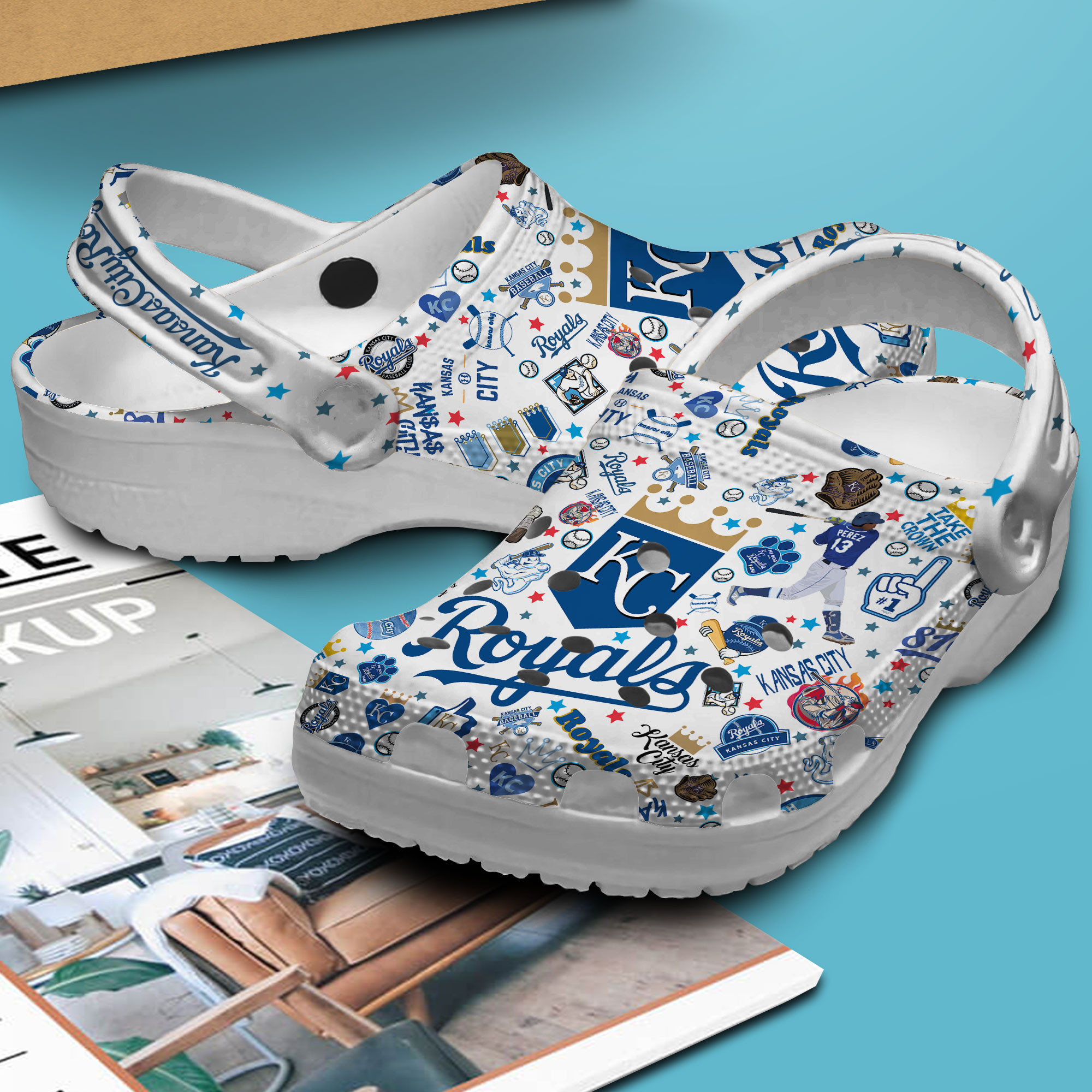 Premium Kansas City Royals MLB Sport Crocs Crocband Clogs Shoes For Men Women and Kids - Image 3