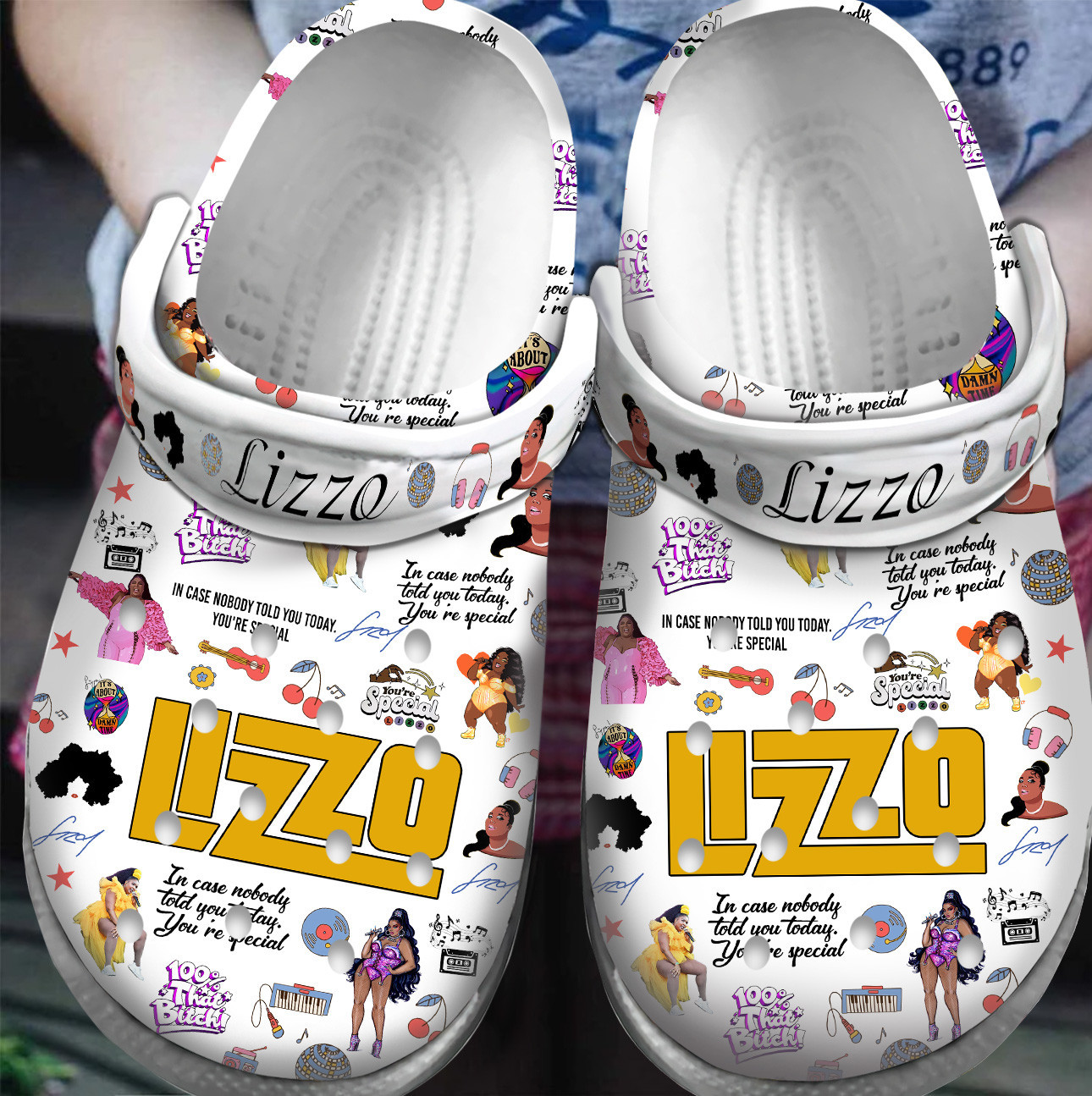 Premium Lizzo Music Crocs Crocband Clogs Shoes For Men Women and Kids