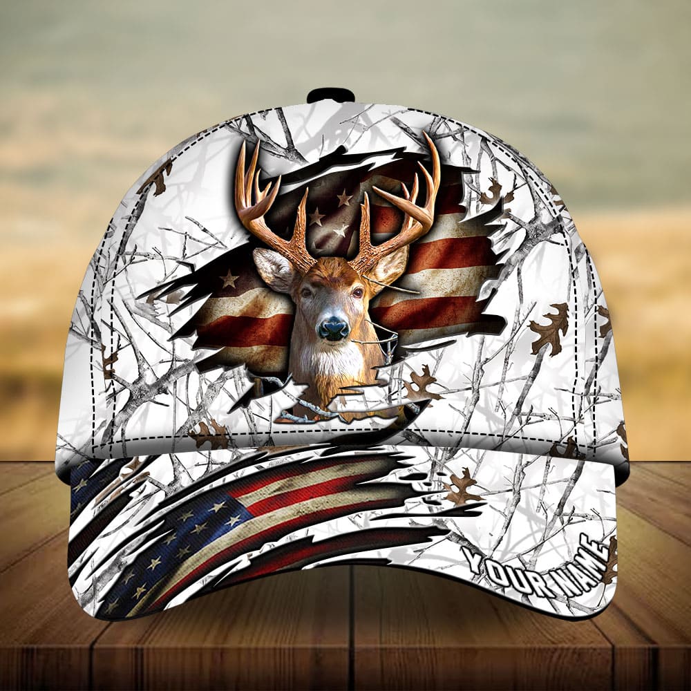 Premium Loralle Cracked Deer Hunting Hats 3D Multicolor Personalized Trucker Hats Custom Hats Gifts For Men & Women