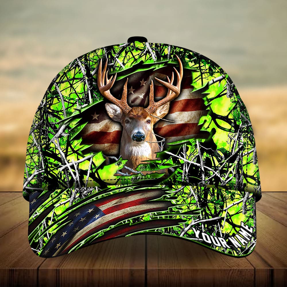 Premium Loralle Cracked Deer Hunting Hats 3D Multicolor Personalized Trucker Hats Custom Hats Gifts For Men & Women