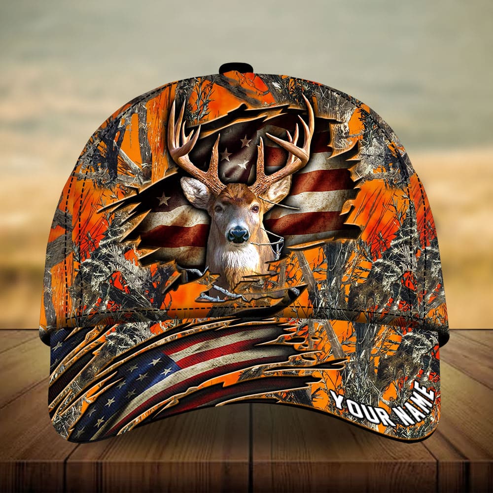 Premium Loralle Cracked Deer Hunting Hats 3D Multicolor Personalized Trucker Hats Custom Hats Gifts For Men & Women