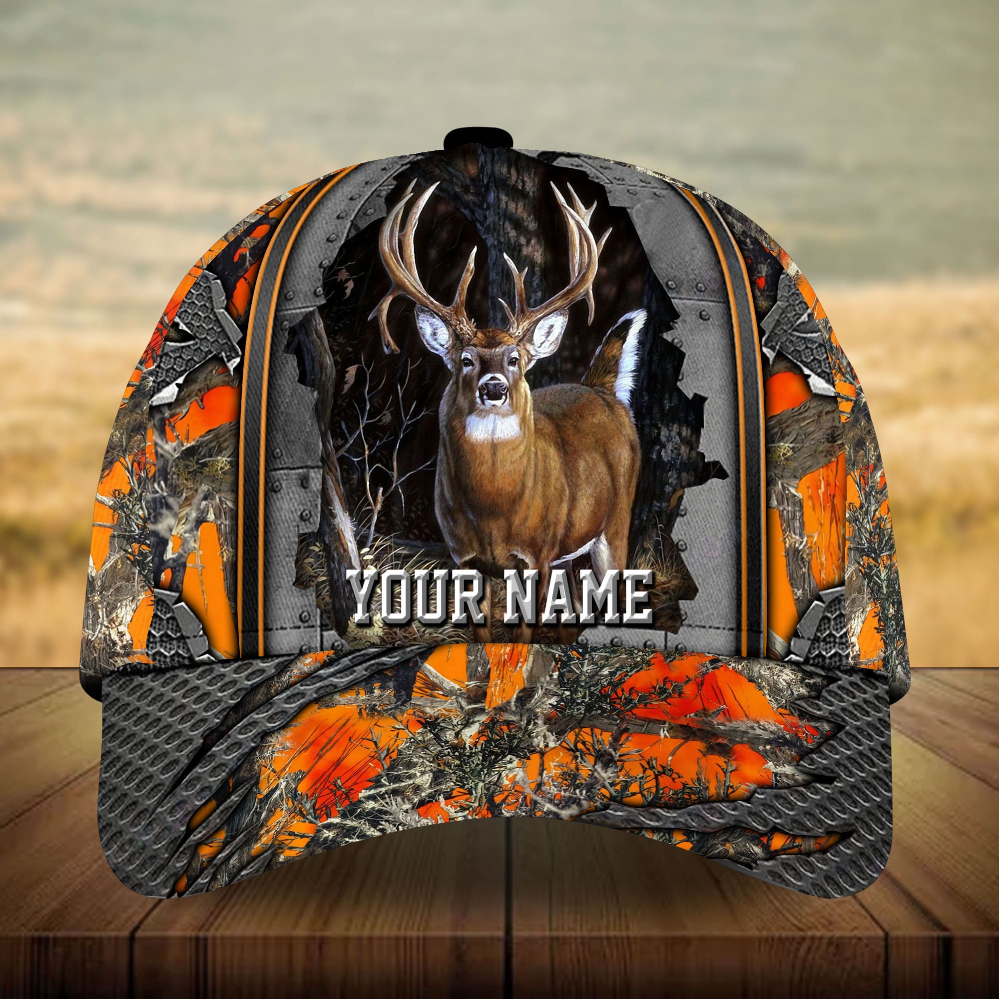 Premium Loralle Deer Hunting Hats 3D Mental And Multicolor Personalized Trucker Hats Custom Hats Gifts For Men & Women