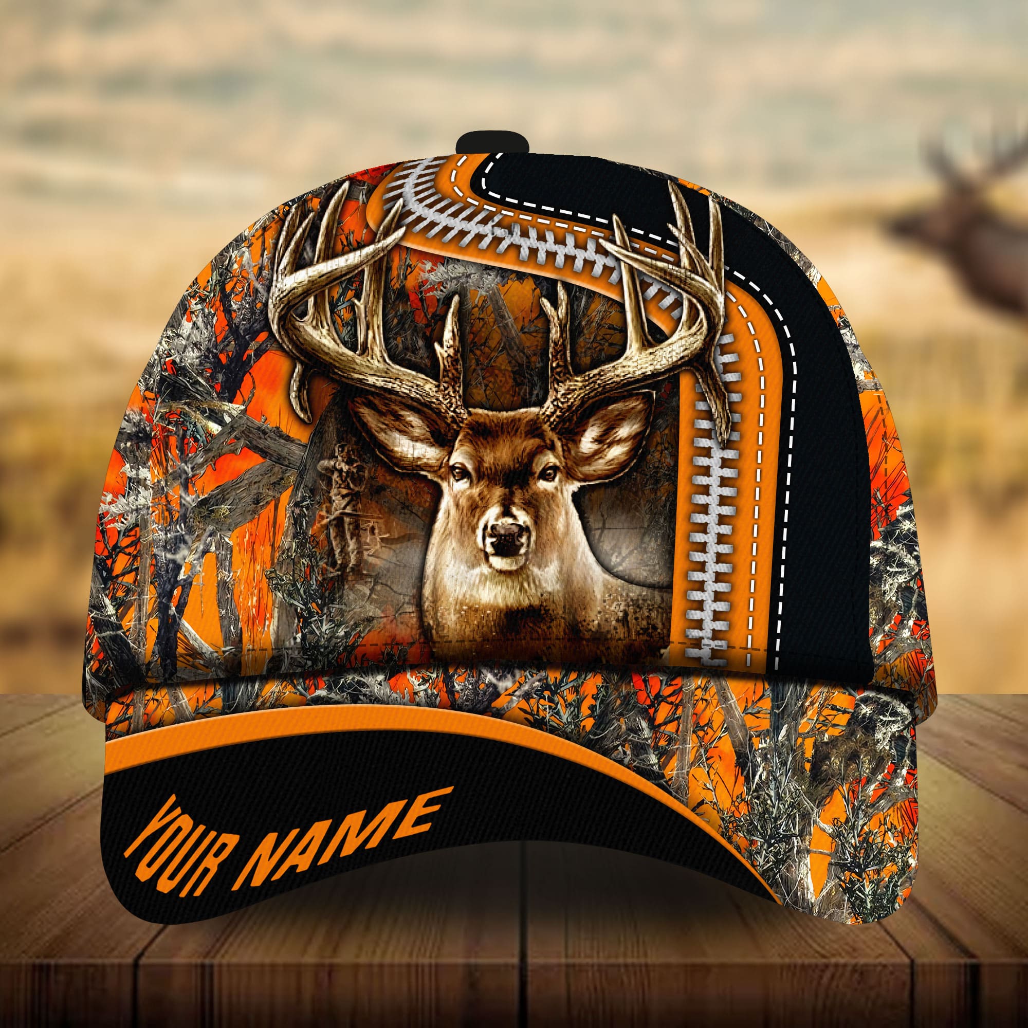 Premium Loralle Deer Hunting Hats 3D Zip Multicolor Personalized Trucker Hats Custom Hats Gifts For Men & Women