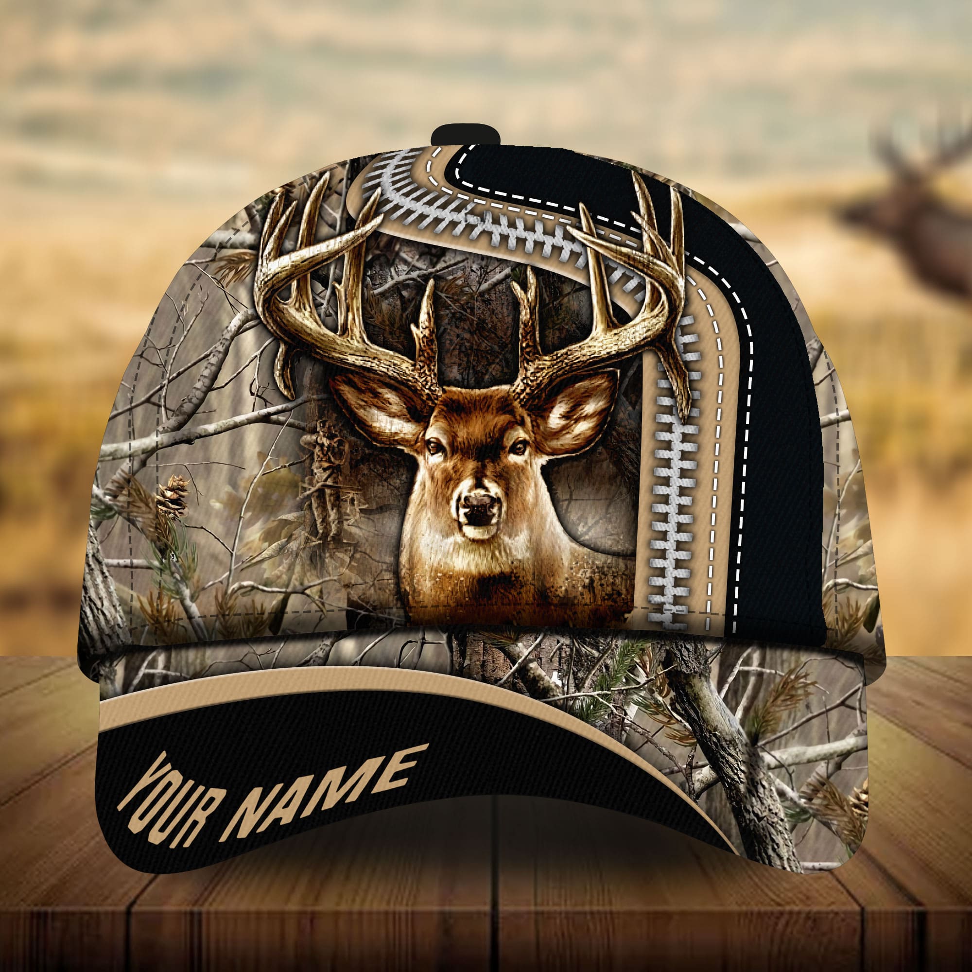 Premium Loralle Deer Hunting Hats 3D Zip Multicolor Personalized Trucker Hats Custom Hats Gifts For Men & Women