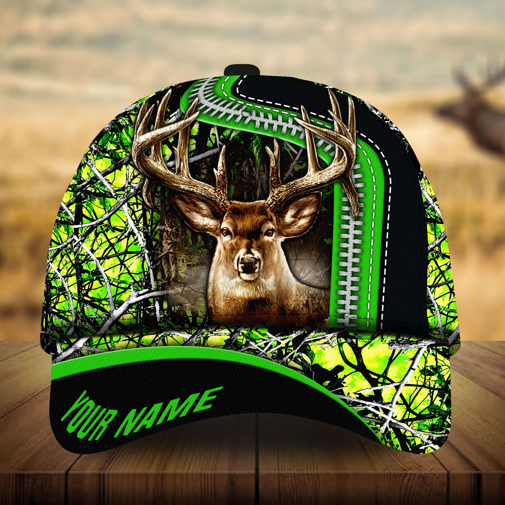 Premium Loralle Deer Hunting Hats 3D Zip Multicolor Personalized Trucker Hats Custom Hats Gifts For Men & Women