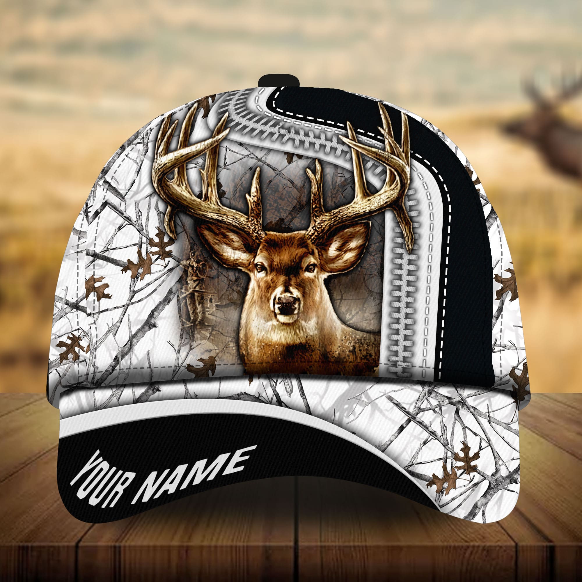 Premium Loralle Deer Hunting Hats 3D Zip Multicolor Personalized Trucker Hats Custom Hats Gifts For Men & Women