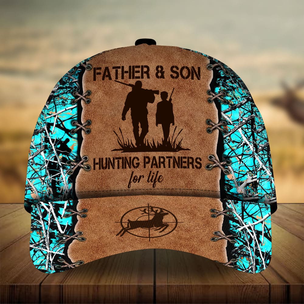 Premium Loralle Father And Son Hunting Hats 3D Multicolor Personalized Trucker Hats Custom Hats Gifts For Men & Women