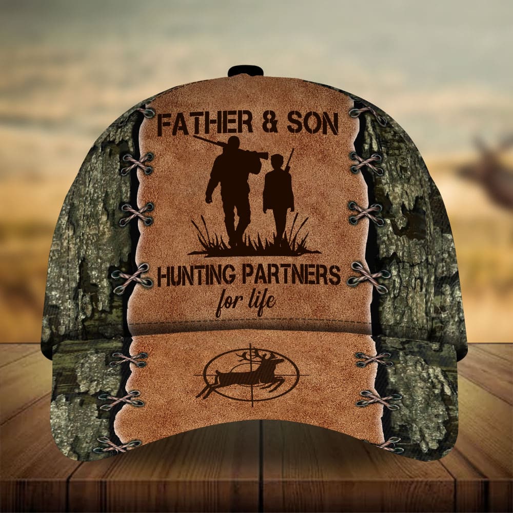 Premium Loralle Father And Son Hunting Hats 3D Multicolor Personalized Trucker Hats Custom Hats Gifts For Men & Women