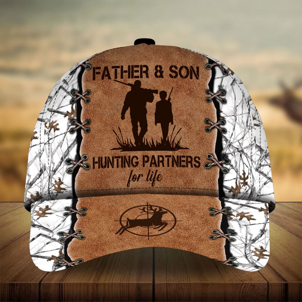 Premium Loralle Father And Son Hunting Hats 3D Multicolor Personalized Trucker Hats Custom Hats Gifts For Men & Women
