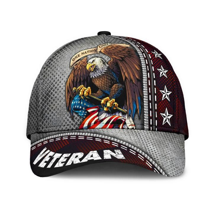 Premium Men's Veteran Cap 3D Printed Red Trucker Hats Custom Hats Gifts For Men & Women