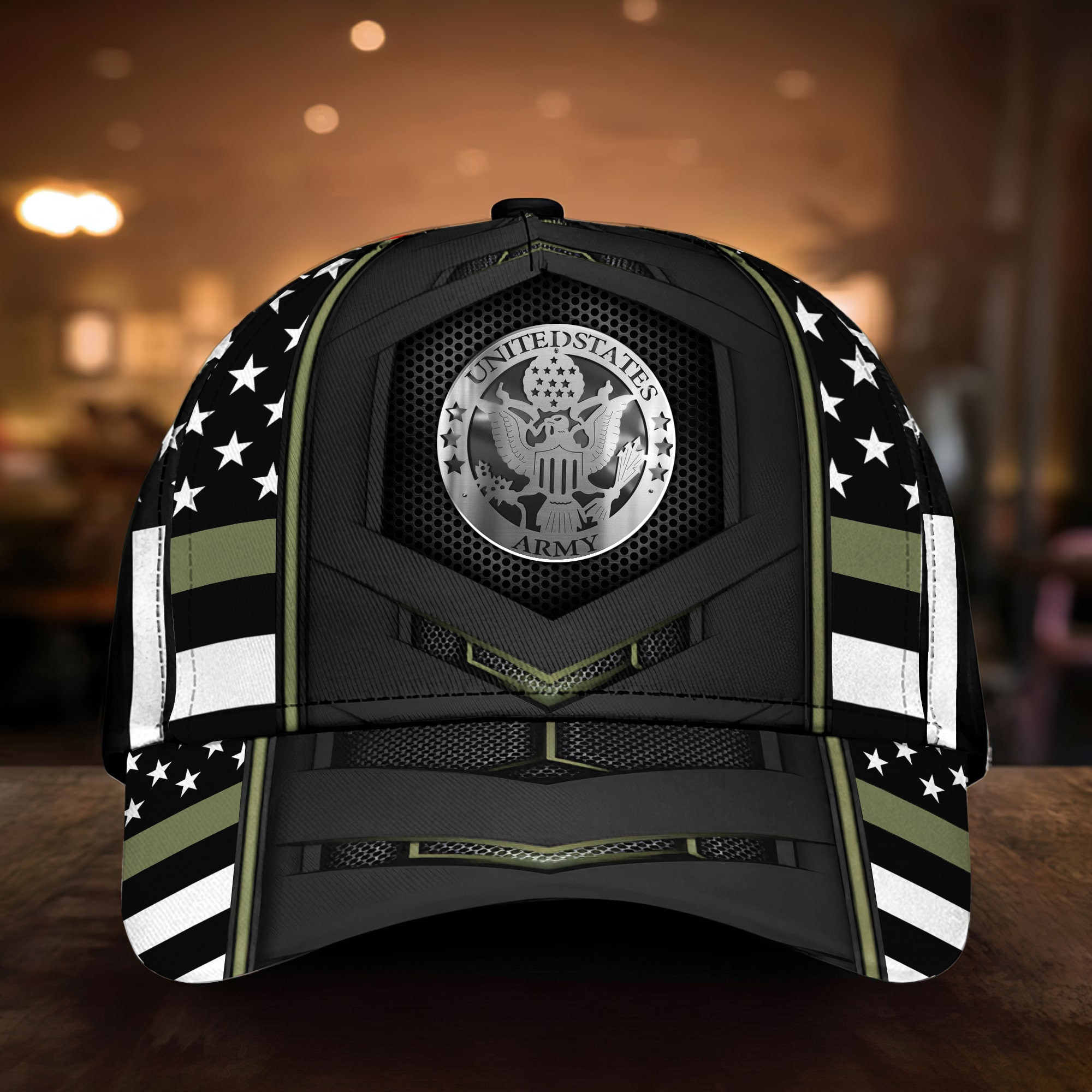 Premium Multiple US Military Services Veteran 3D Cap Trucker Hats Custom Hats Gifts For Men & Women