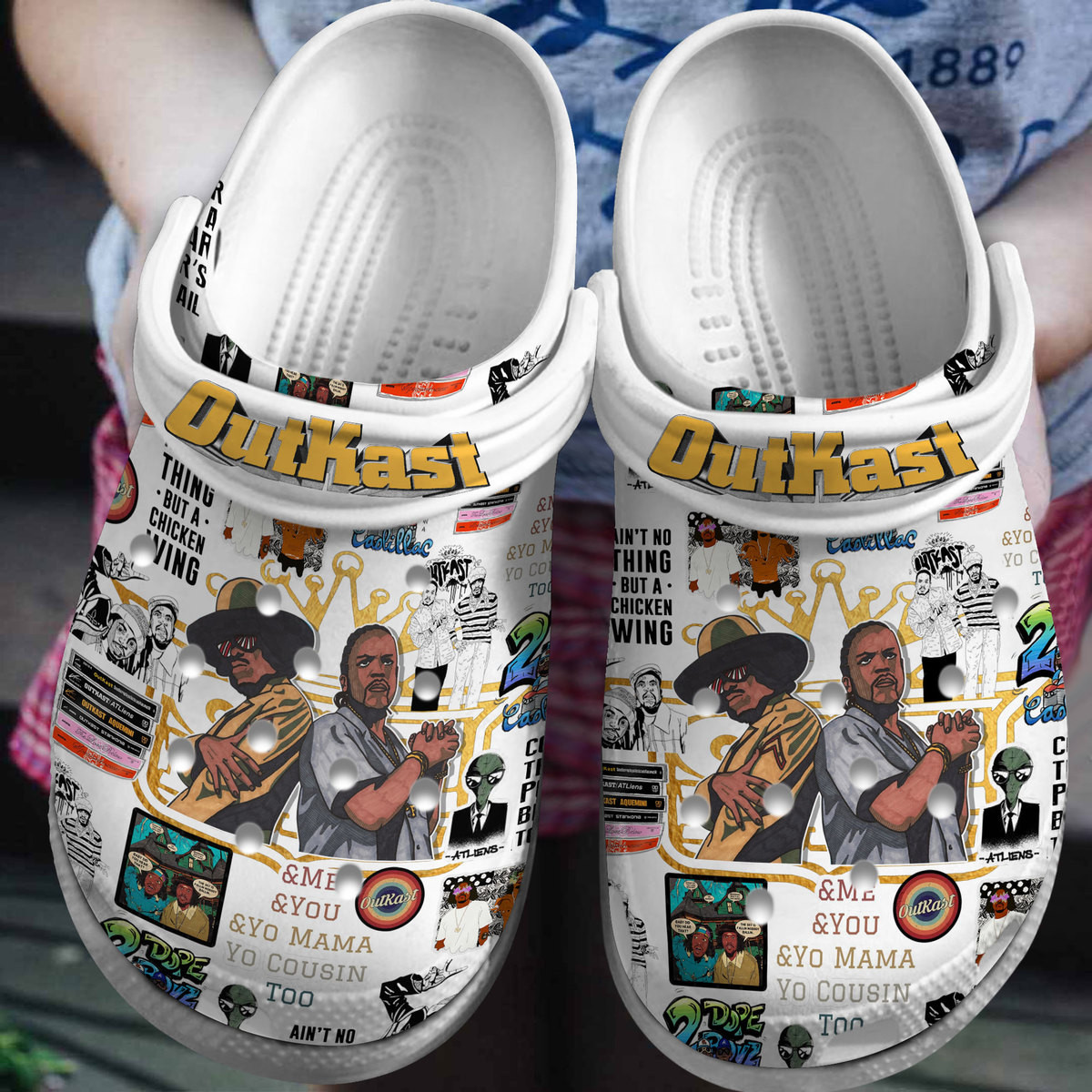 Premium Outkast Music Crocs Crocband Clogs Shoes Comfortable For Men Women and Kids