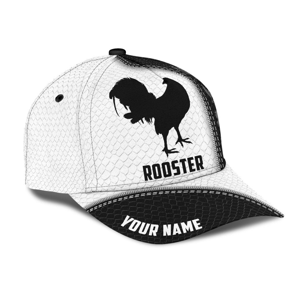 Premium Personalized Rooster Printed Baseball Cap Hat, Chicken Cap Hat Trucker Hats Custom Hats Gifts For Men & Women