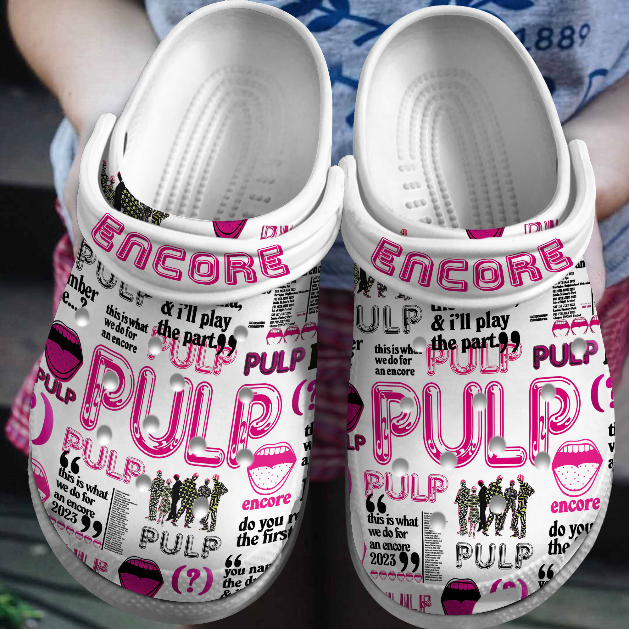 Premium Pulp Music Crocs Crocband Clogs Shoes Comfortable For Men Women and Kids