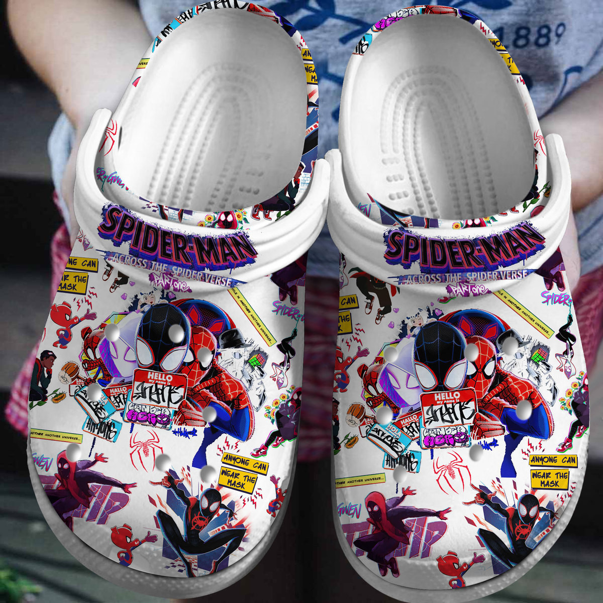 Premium Spider-Man Movie Crocs Crocband Clogs Shoes Comfortable For Men Women and Kids