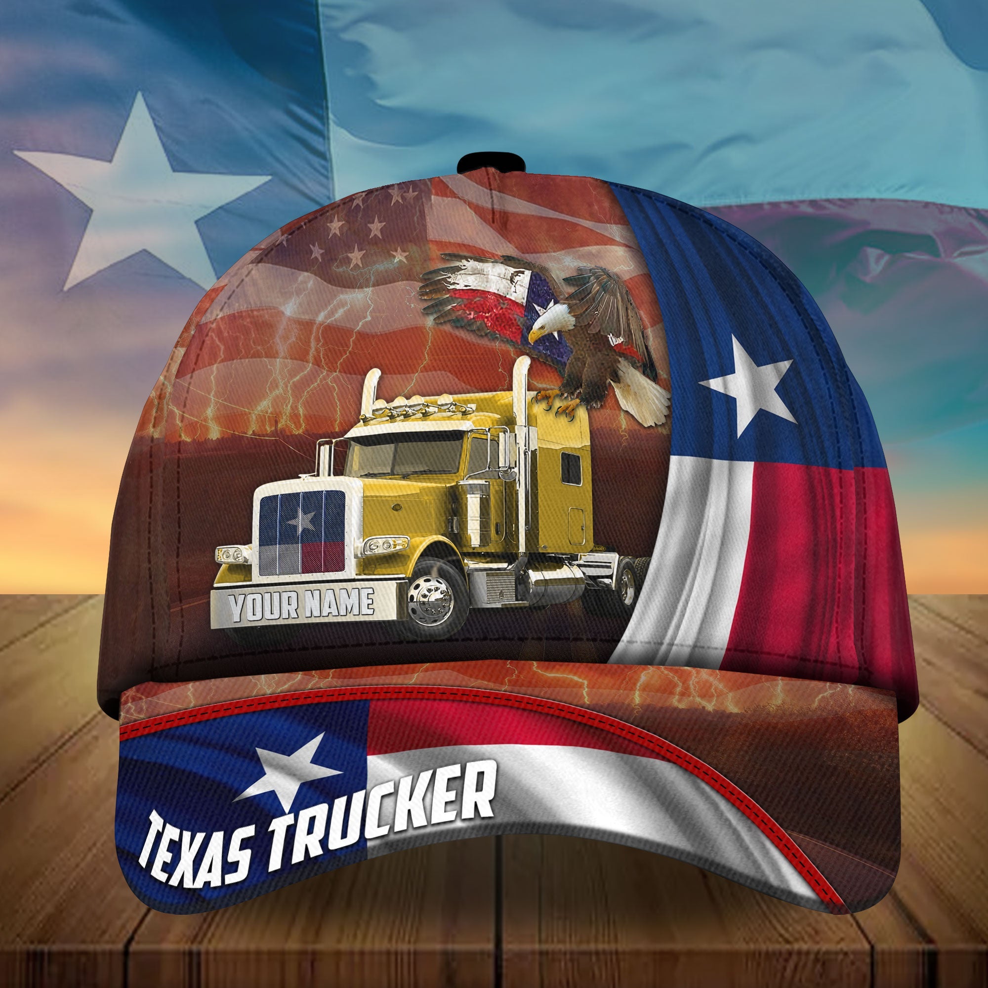 Premium Texas Truckers Patriotic Cap Multicolor Personalized Trucker Hats Custom Hats Gifts For Men & Women