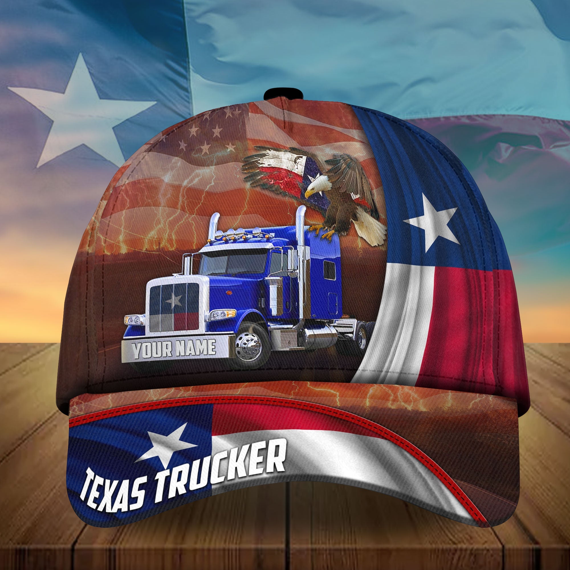 Premium Texas Truckers Patriotic Cap Multicolor Personalized Trucker Hats Custom Hats Gifts For Men & Women