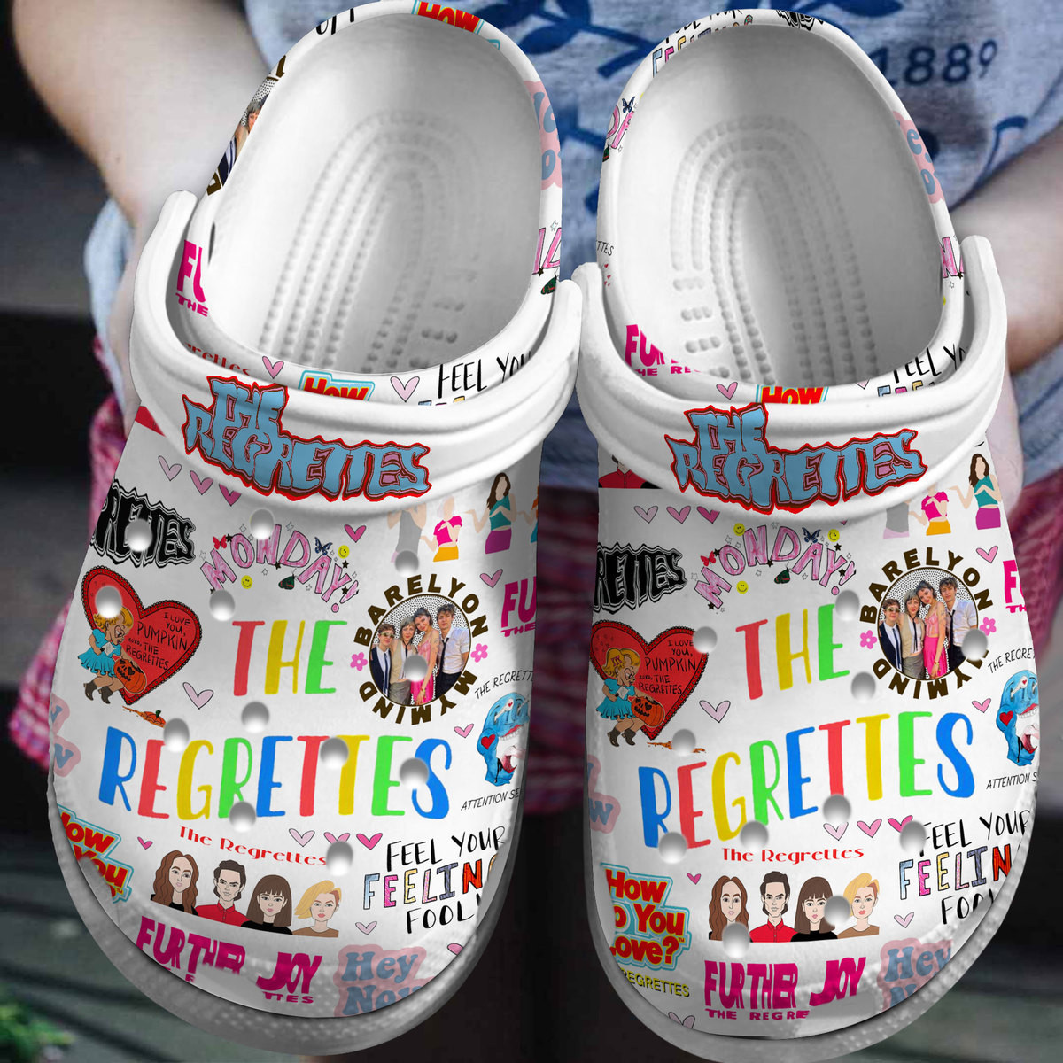 Premium The Regrettes Music Crocs Crocband Clogs Shoes Comfortable For Men Women and Kids
