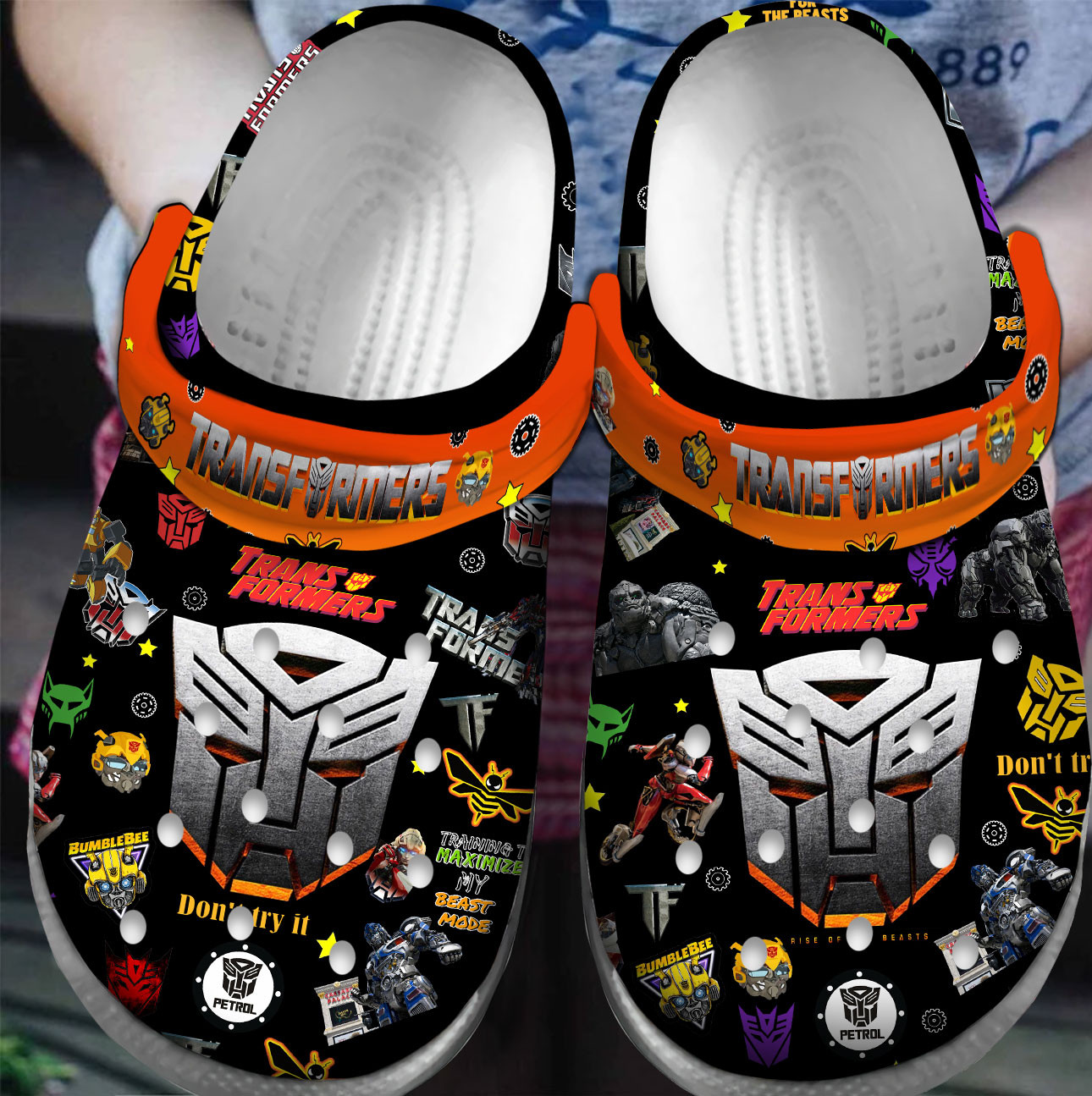 Premium Transformers Movie Crocs Crocband Clogs Shoes For Men Women and Kids