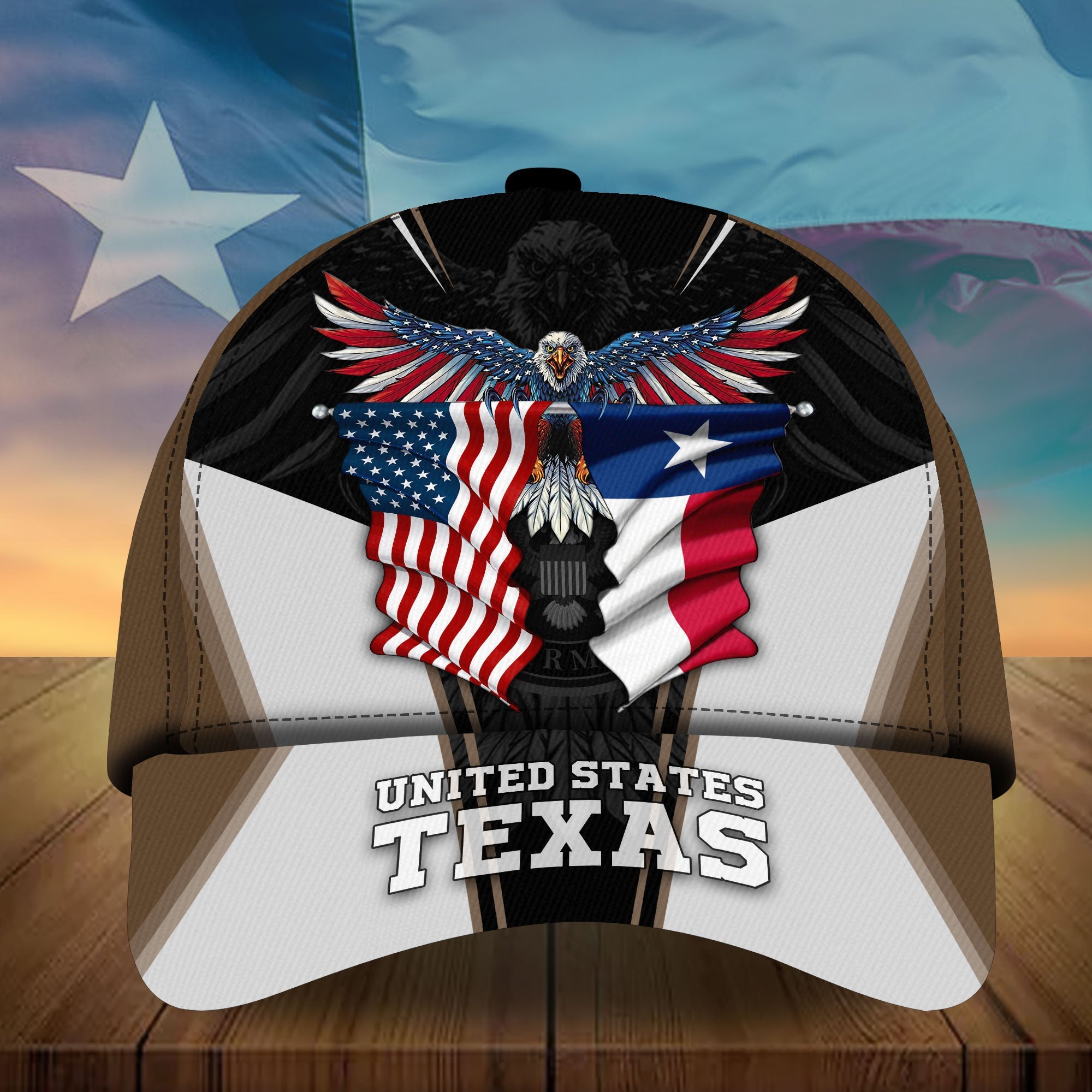Premium Unique American Eagle Texas HatsPersonalized Trucker Hats Custom Hats Gifts For Men & Women