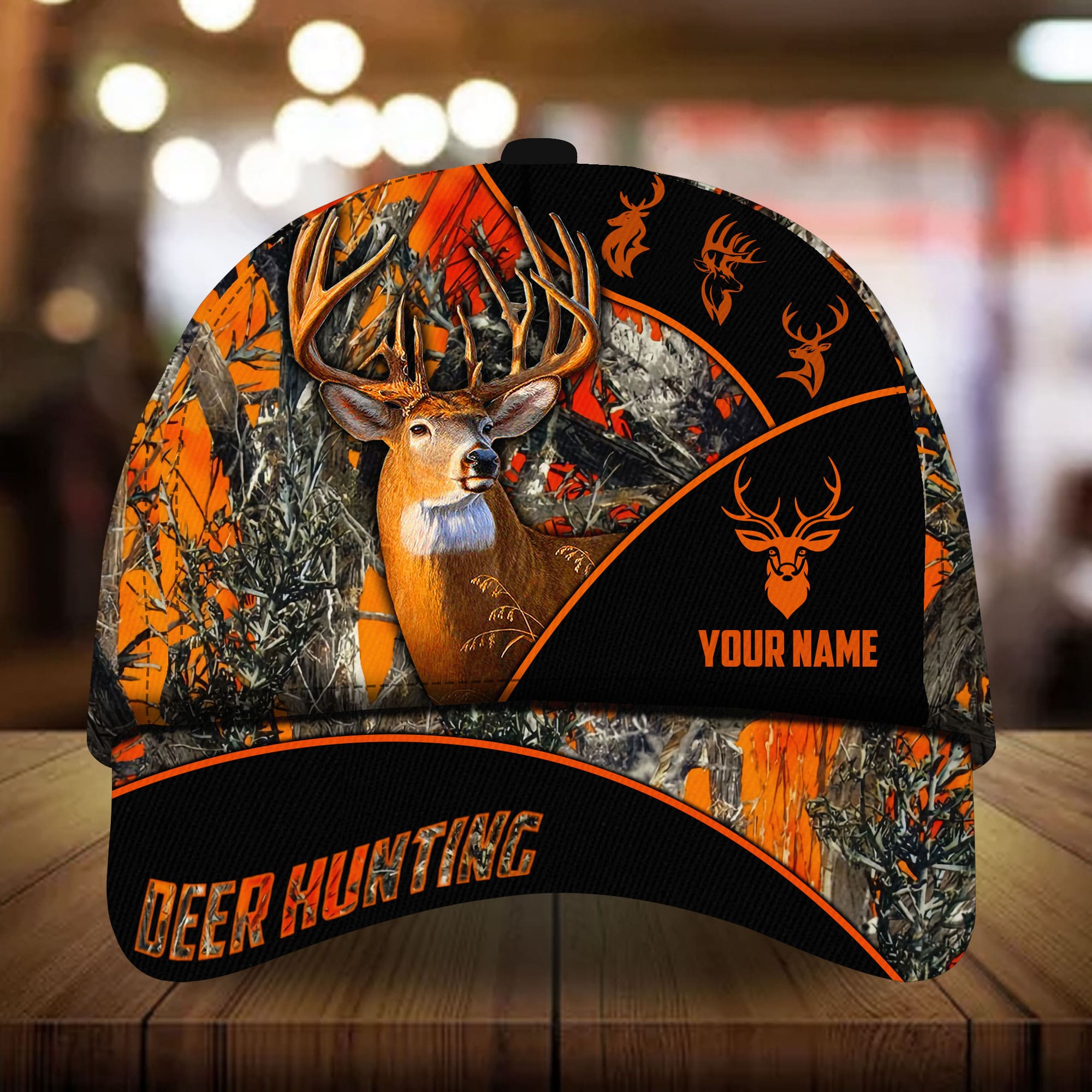 Premium Unique Best Deer Hunting Cap 3D Printed Multicolor Pattern Personalized Trucker Hats Custom Hats Gifts For Men & Women