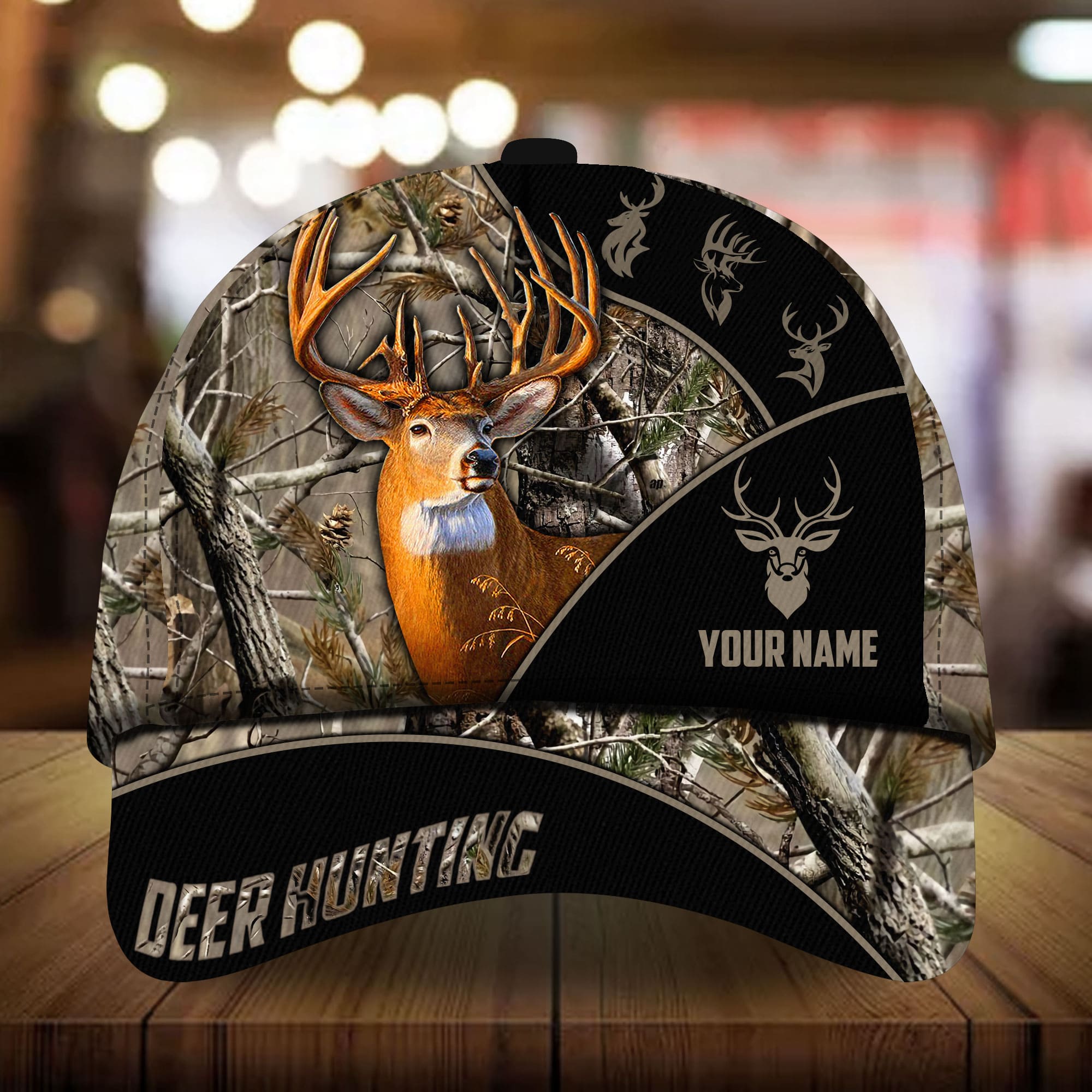 Premium Unique Best Deer Hunting Cap 3D Printed Multicolor Pattern Personalized Trucker Hats Custom Hats Gifts For Men & Women