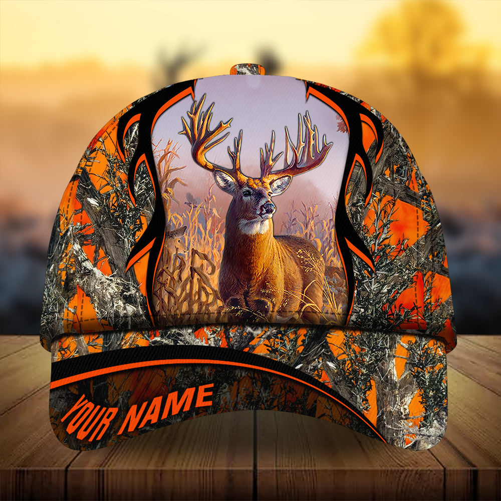 Premium Unique Deer Antlers Hunting Hats 3D Printed Multicolored Personalized Trucker Hats Custom Hats Gifts For Men & Women