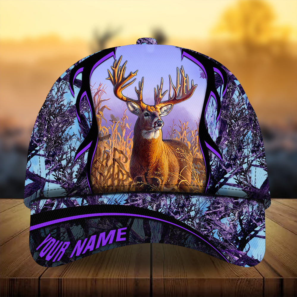 Premium Unique Deer Antlers Hunting Hats 3D Printed Multicolored Personalized Trucker Hats Custom Hats Gifts For Men & Women