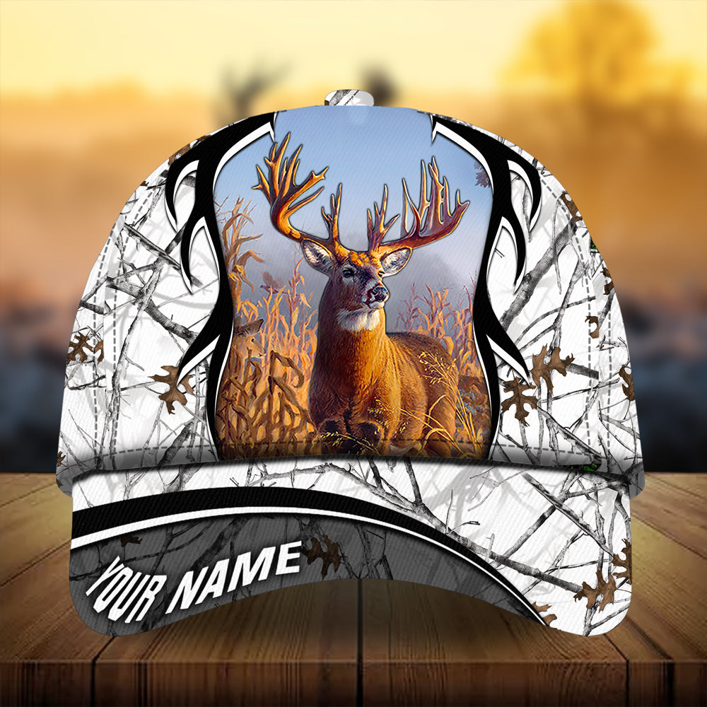 Premium Unique Deer Antlers Hunting Hats 3D Printed Multicolored Personalized Trucker Hats Custom Hats Gifts For Men & Women