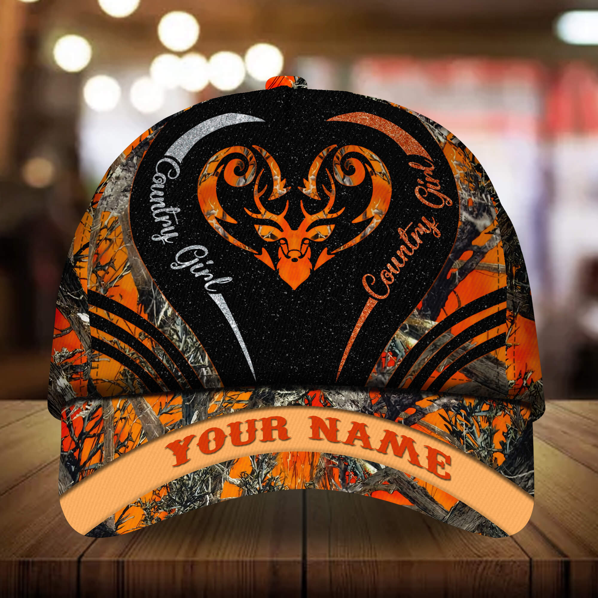 Premium Unique Deer Country Girl Hats 3D Multicolor Personalized Trucker Hats Custom Hats Gifts For Men & Women