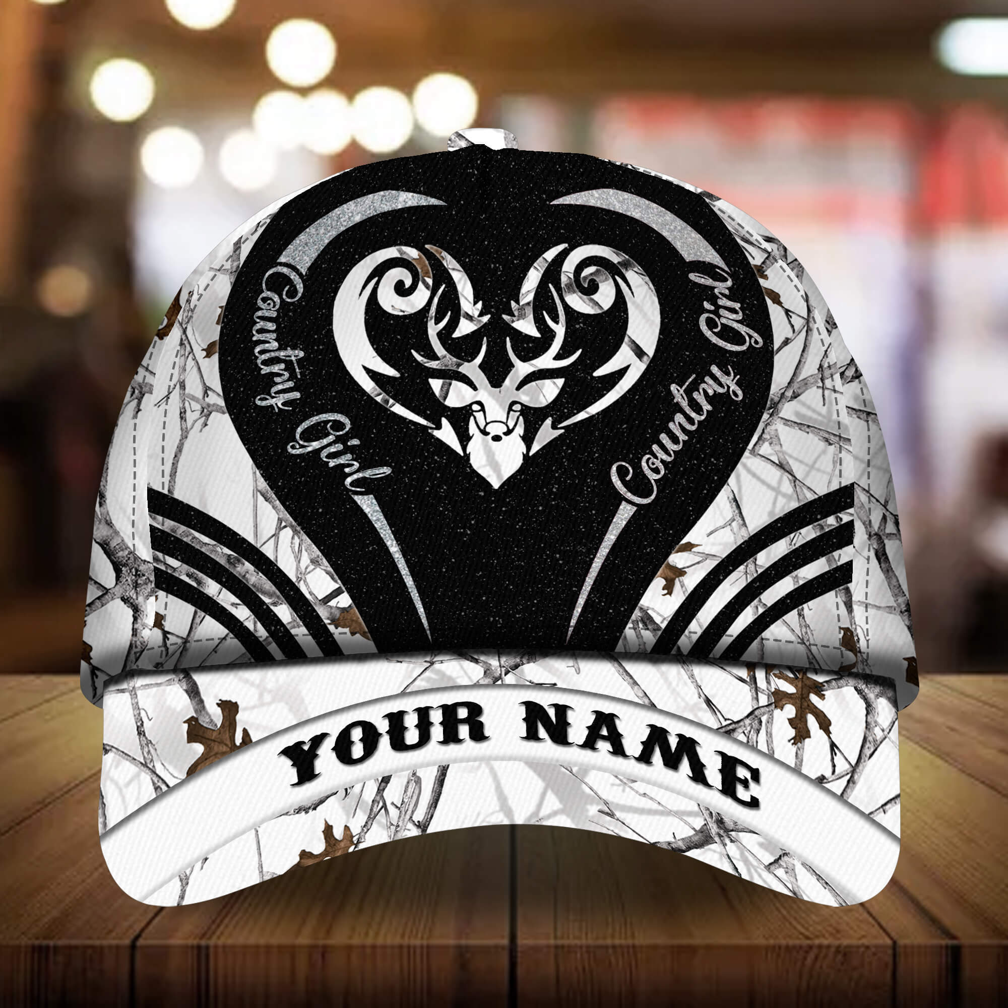 Premium Unique Deer Country Girl Hats 3D Multicolor Personalized Trucker Hats Custom Hats Gifts For Men & Women