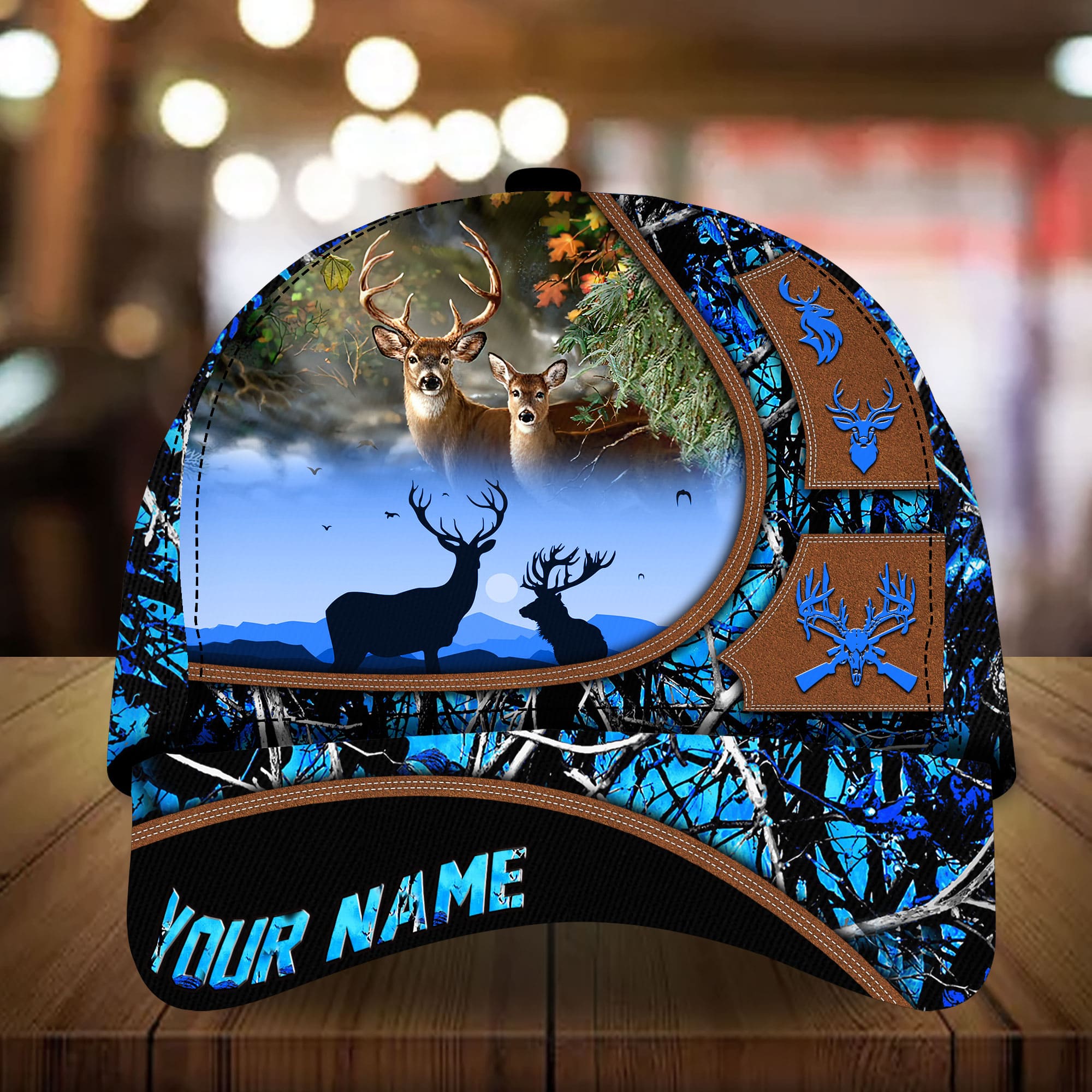 Premium Unique Deer Hunting Cap Multicolor, Best Gift For Deer Lover Personalized Trucker Hats Custom Hats Gifts For Men & Women