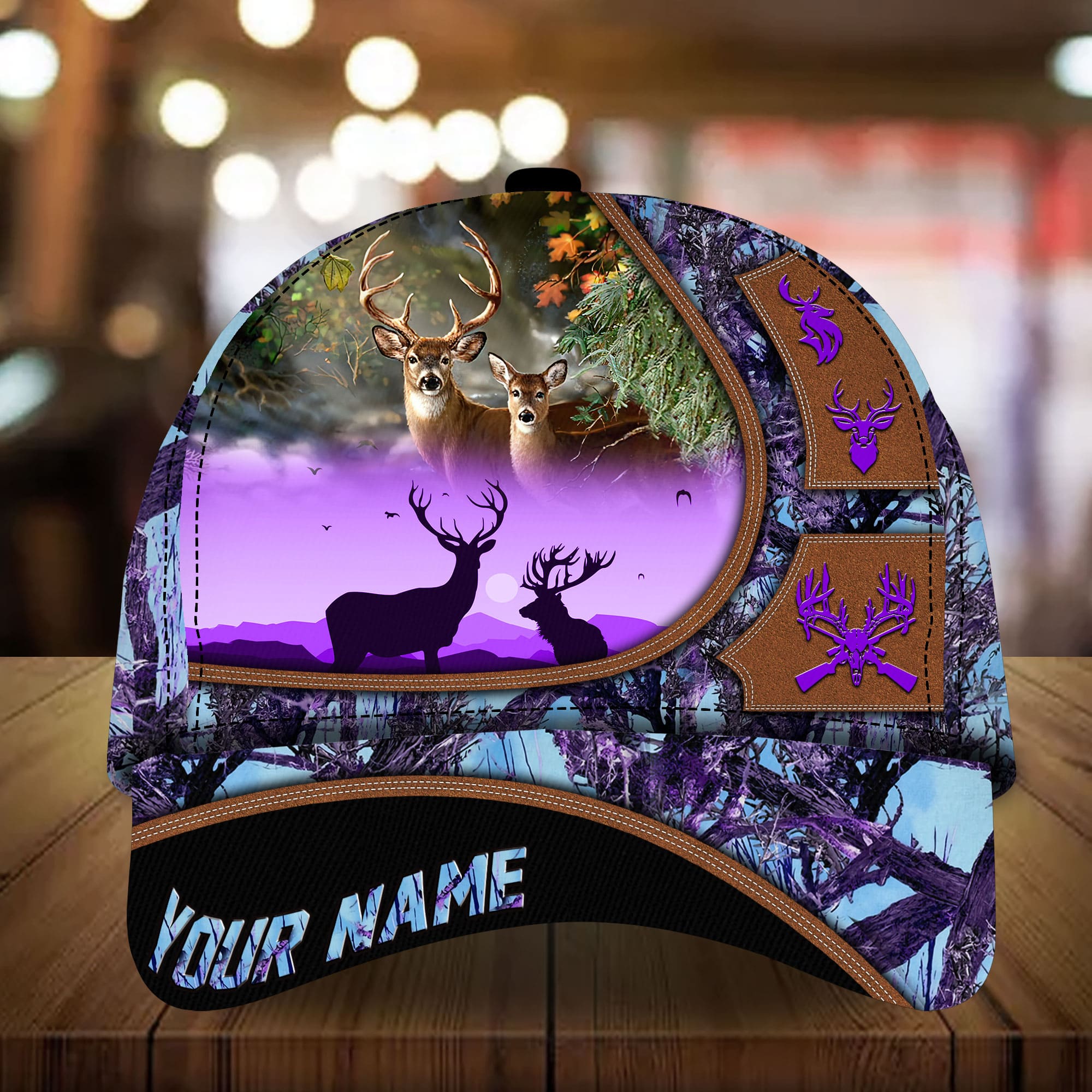 Premium Unique Deer Hunting Cap Multicolor, Best Gift For Deer Lover Personalized Trucker Hats Custom Hats Gifts For Men & Women